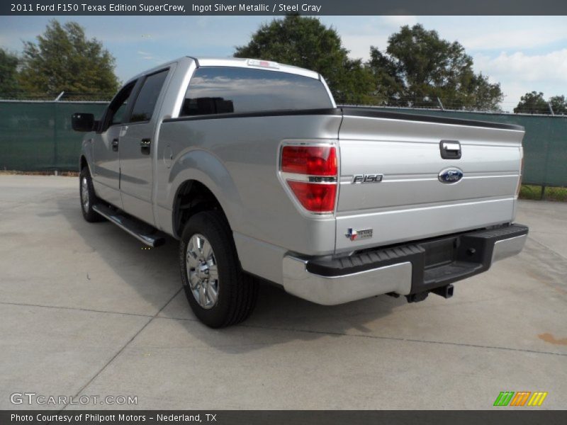 Ingot Silver Metallic / Steel Gray 2011 Ford F150 Texas Edition SuperCrew