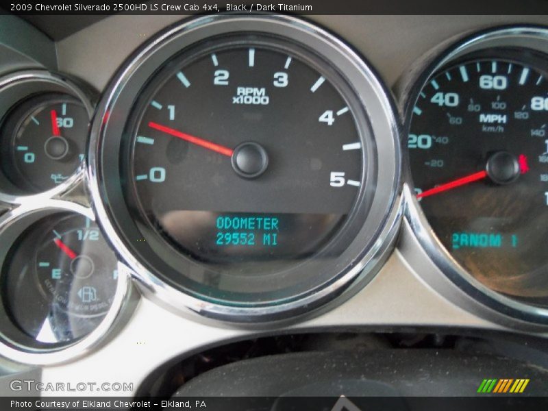 Black / Dark Titanium 2009 Chevrolet Silverado 2500HD LS Crew Cab 4x4