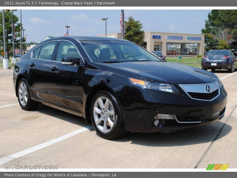Crystal Black Pearl / Parchment 2012 Acura TL 3.5 Technology