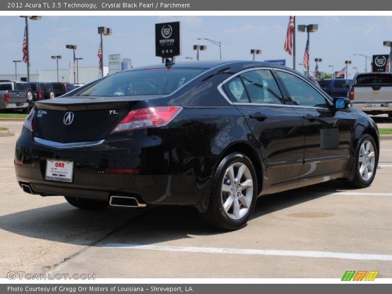 Crystal Black Pearl / Parchment 2012 Acura TL 3.5 Technology