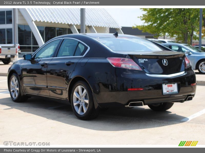 Crystal Black Pearl / Parchment 2012 Acura TL 3.5 Technology