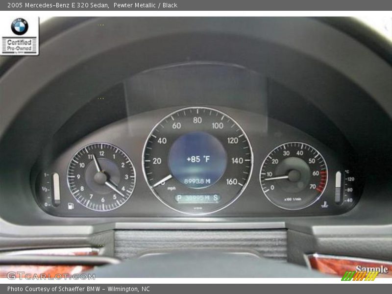 Pewter Metallic / Black 2005 Mercedes-Benz E 320 Sedan