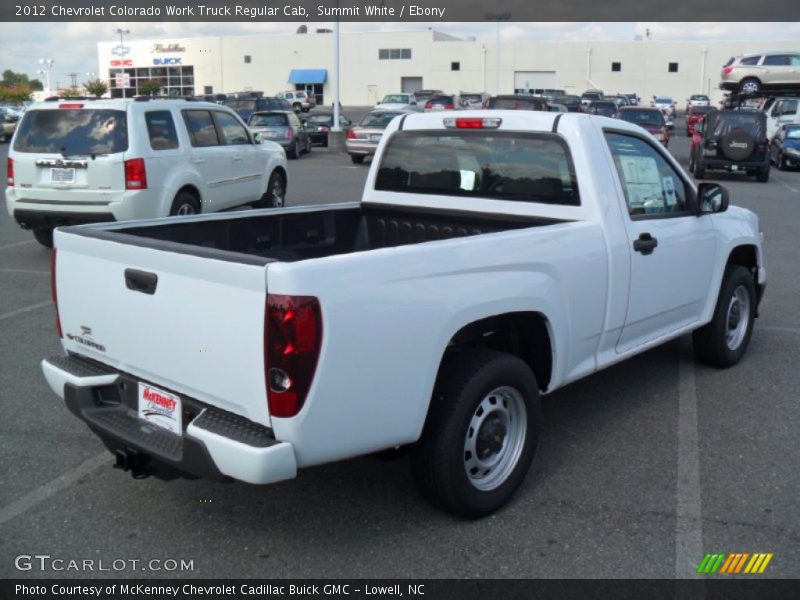Summit White / Ebony 2012 Chevrolet Colorado Work Truck Regular Cab