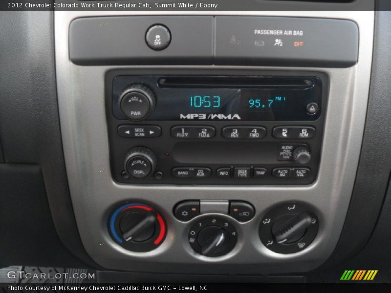 Audio System of 2012 Colorado Work Truck Regular Cab