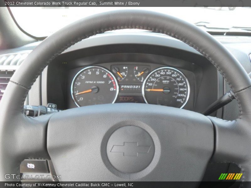 Summit White / Ebony 2012 Chevrolet Colorado Work Truck Regular Cab