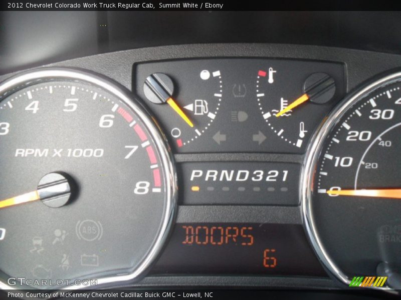 Summit White / Ebony 2012 Chevrolet Colorado Work Truck Regular Cab