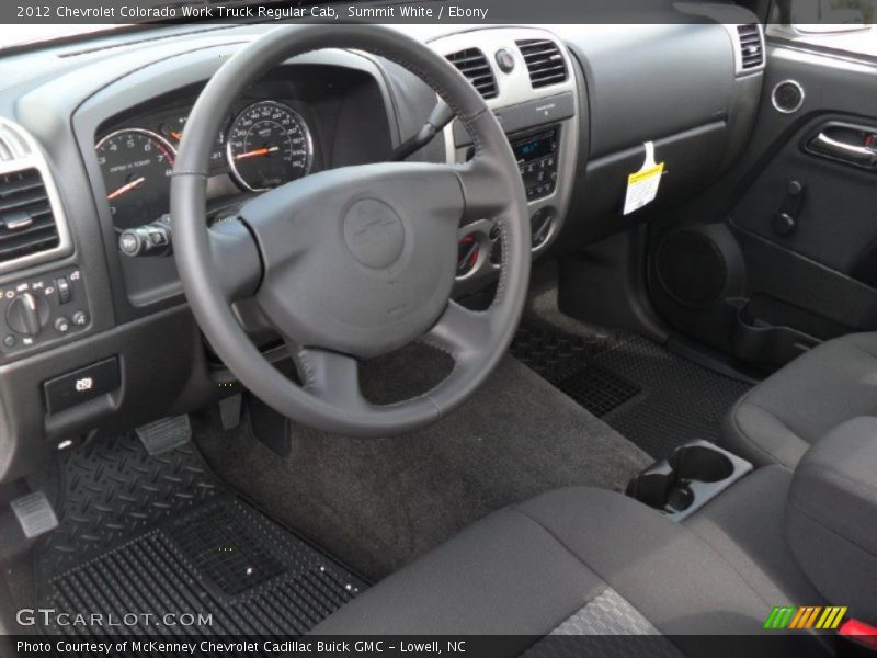 Ebony Interior - 2012 Colorado Work Truck Regular Cab 