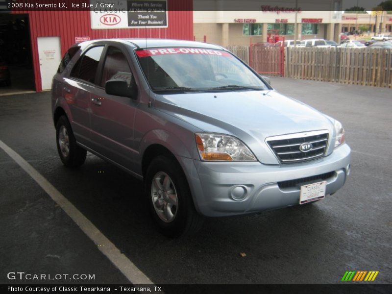 Ice Blue / Gray 2008 Kia Sorento LX