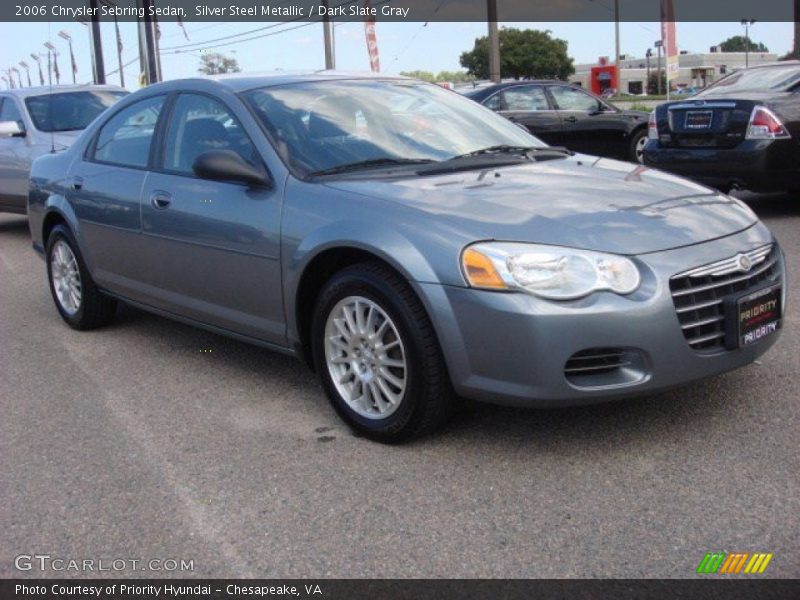 Silver Steel Metallic / Dark Slate Gray 2006 Chrysler Sebring Sedan