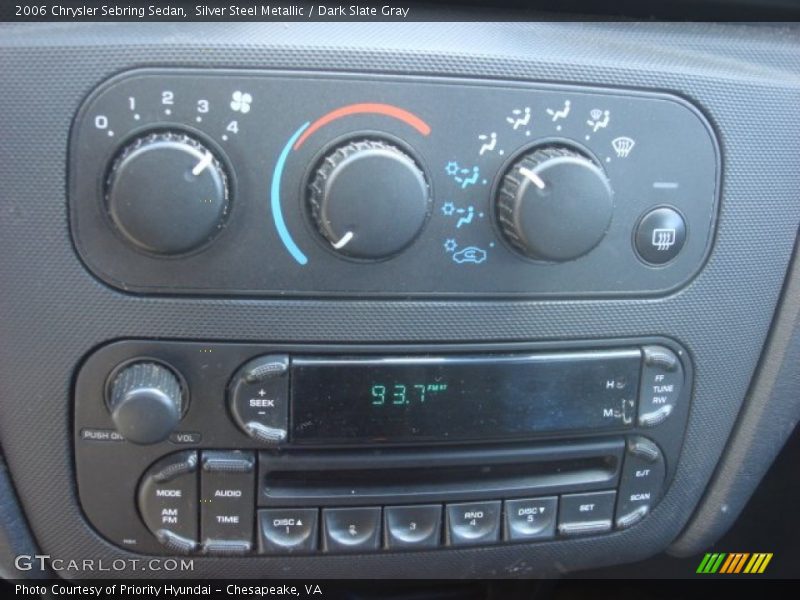 Silver Steel Metallic / Dark Slate Gray 2006 Chrysler Sebring Sedan