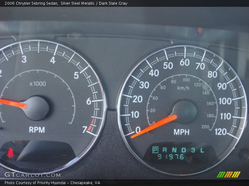 Silver Steel Metallic / Dark Slate Gray 2006 Chrysler Sebring Sedan