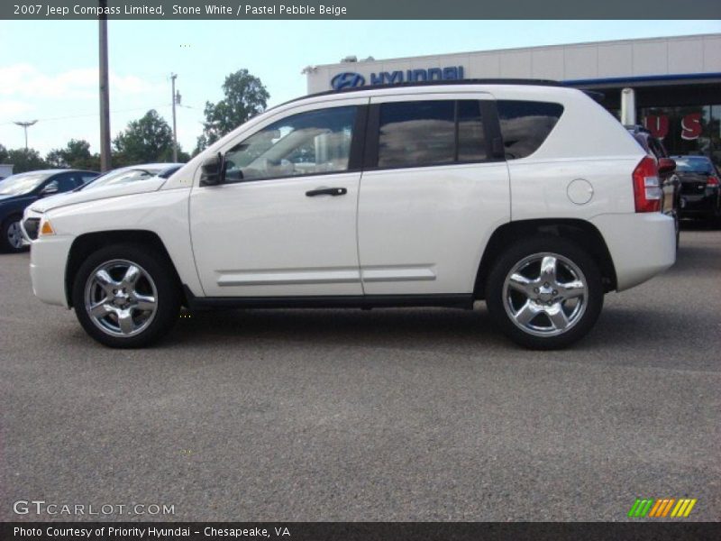 Stone White / Pastel Pebble Beige 2007 Jeep Compass Limited