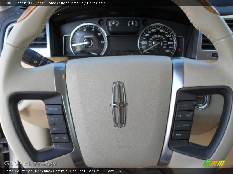 Smokestone Metallic / Light Camel 2009 Lincoln MKS Sedan