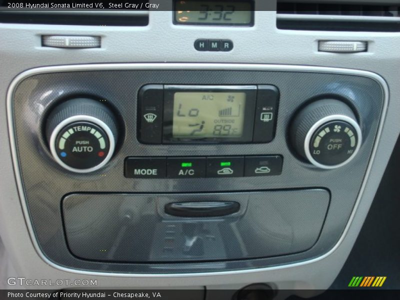 Steel Gray / Gray 2008 Hyundai Sonata Limited V6