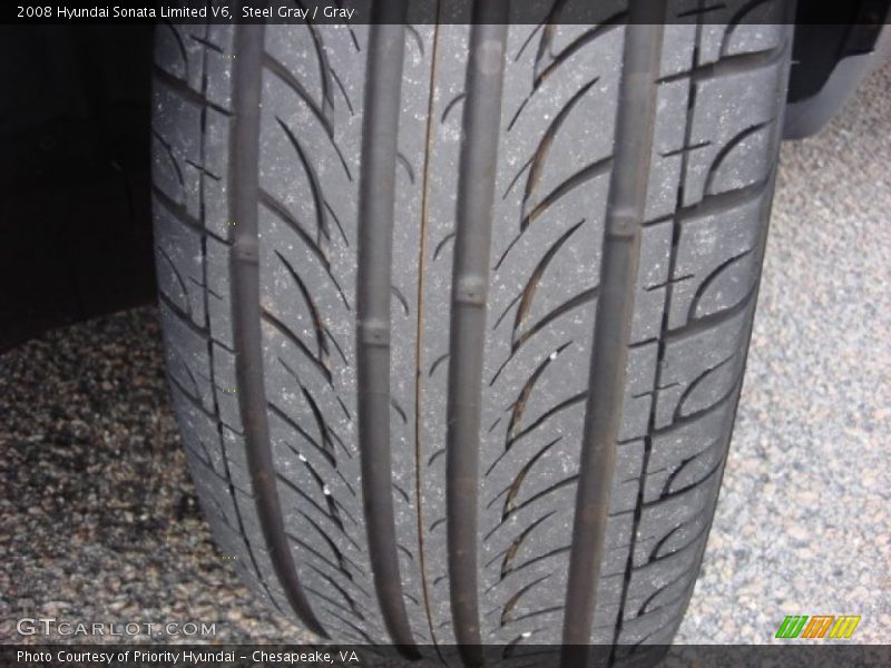 Steel Gray / Gray 2008 Hyundai Sonata Limited V6