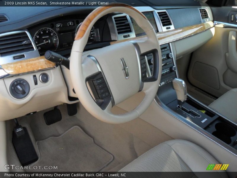 Smokestone Metallic / Light Camel 2009 Lincoln MKS Sedan