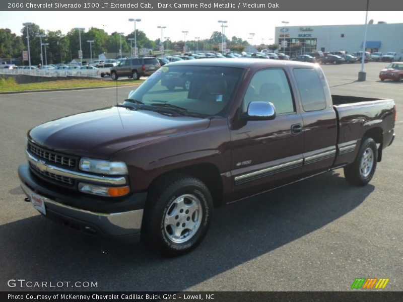 Dark Carmine Red Metallic / Medium Oak 2000 Chevrolet Silverado 1500 LT Extended Cab
