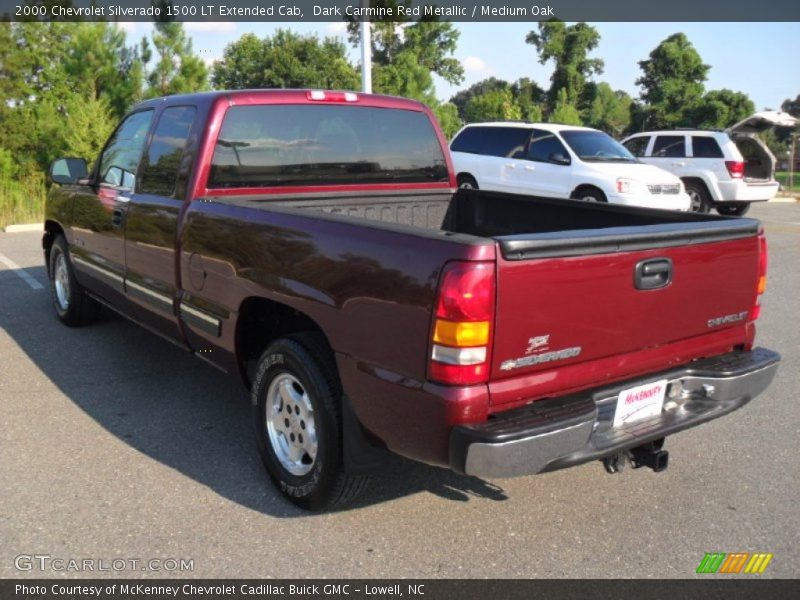 Dark Carmine Red Metallic / Medium Oak 2000 Chevrolet Silverado 1500 LT Extended Cab