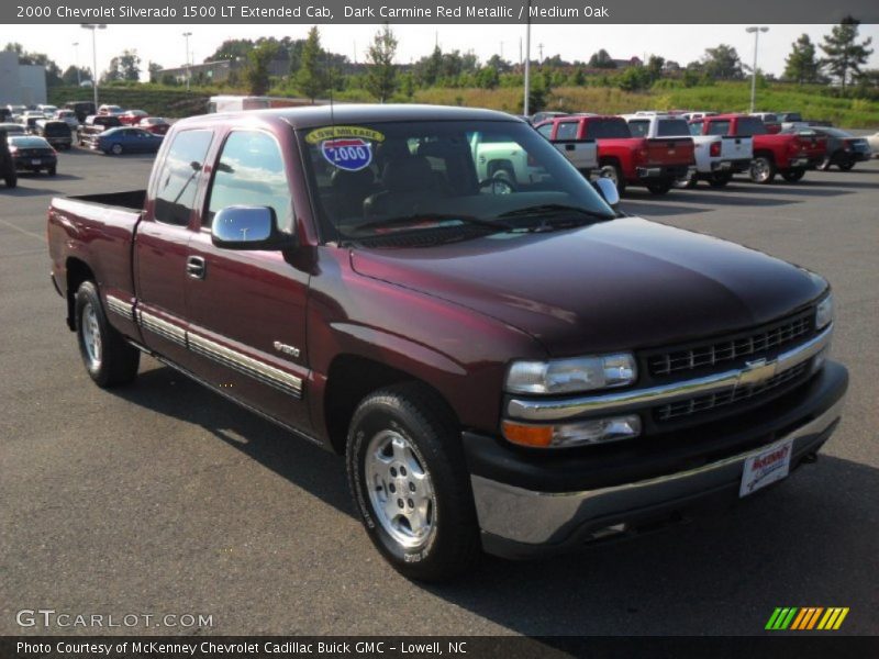 Dark Carmine Red Metallic / Medium Oak 2000 Chevrolet Silverado 1500 LT Extended Cab