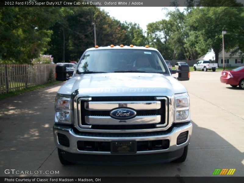 Oxford White / Adobe 2012 Ford F350 Super Duty XLT Crew Cab 4x4 Dually