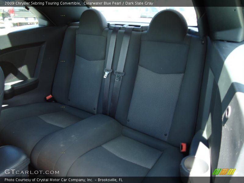 Clearwater Blue Pearl / Dark Slate Gray 2009 Chrysler Sebring Touring Convertible