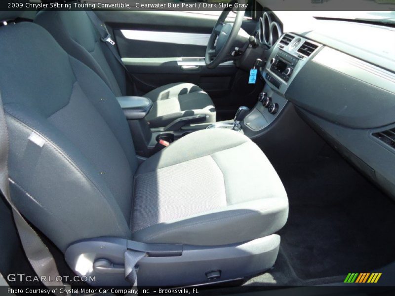 Clearwater Blue Pearl / Dark Slate Gray 2009 Chrysler Sebring Touring Convertible