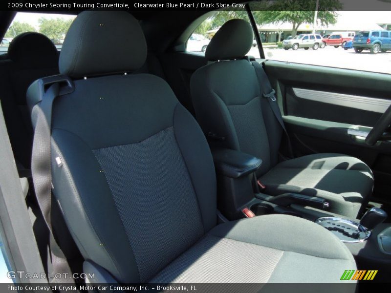 Clearwater Blue Pearl / Dark Slate Gray 2009 Chrysler Sebring Touring Convertible