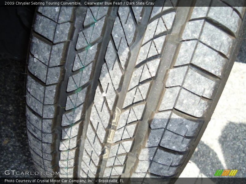 Clearwater Blue Pearl / Dark Slate Gray 2009 Chrysler Sebring Touring Convertible