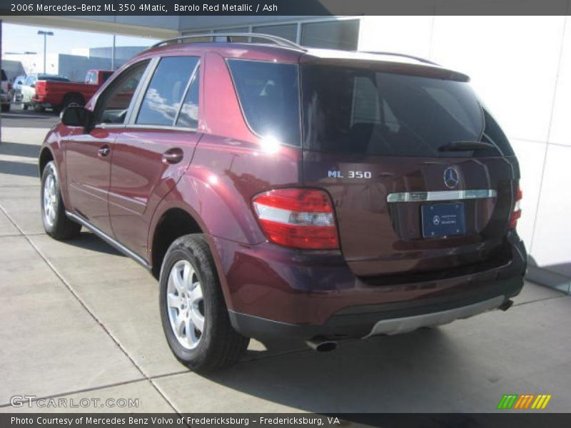 Barolo Red Metallic / Ash 2006 Mercedes-Benz ML 350 4Matic