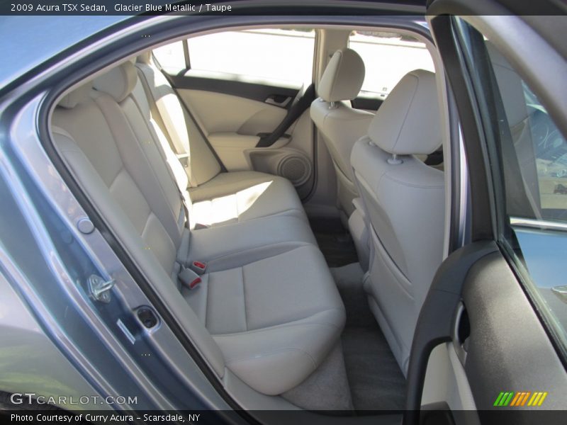 Glacier Blue Metallic / Taupe 2009 Acura TSX Sedan