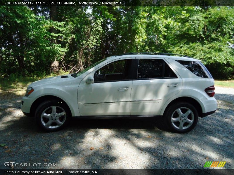 Arctic White / Macadamia 2008 Mercedes-Benz ML 320 CDI 4Matic