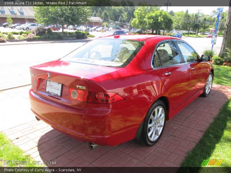 Milano Red / Parchment 2008 Acura TSX Sedan