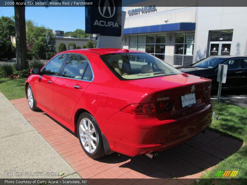 Milano Red / Parchment 2008 Acura TSX Sedan