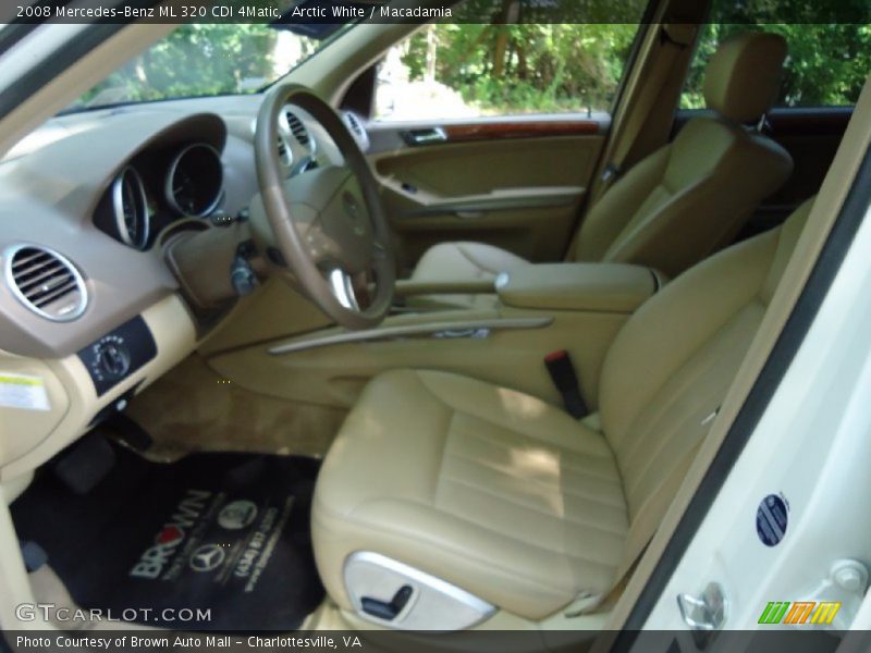 Arctic White / Macadamia 2008 Mercedes-Benz ML 320 CDI 4Matic