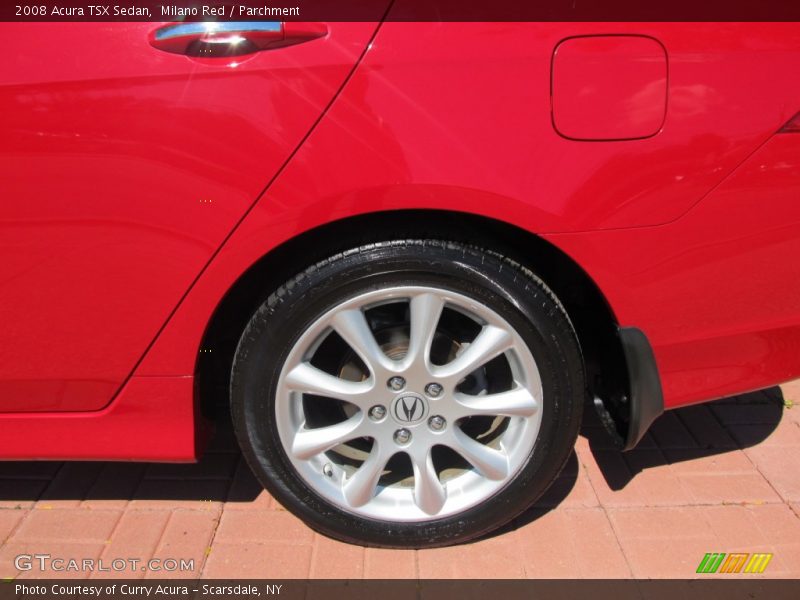 Milano Red / Parchment 2008 Acura TSX Sedan