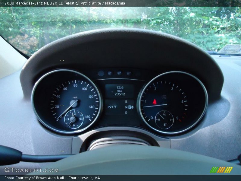 Arctic White / Macadamia 2008 Mercedes-Benz ML 320 CDI 4Matic