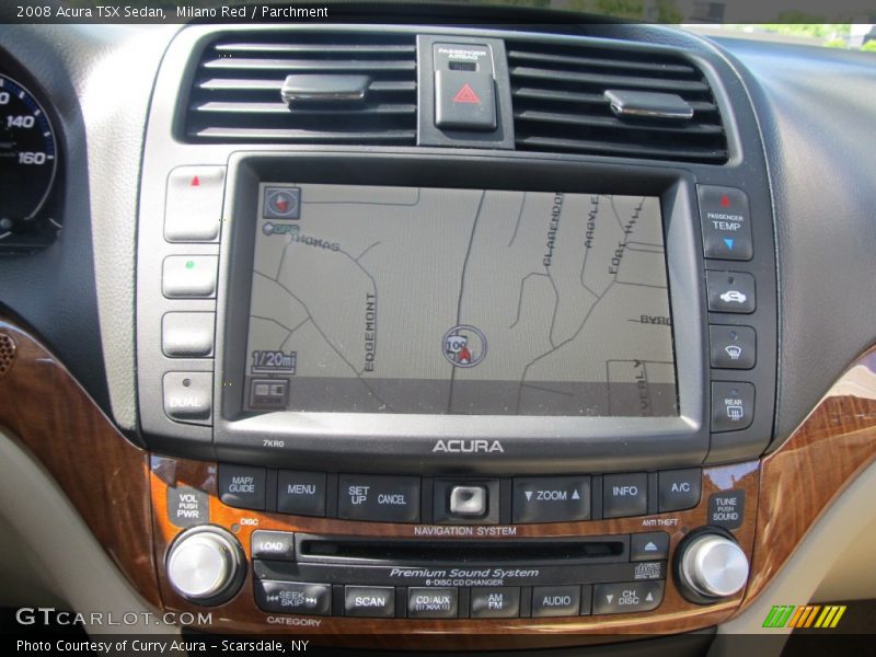 Milano Red / Parchment 2008 Acura TSX Sedan