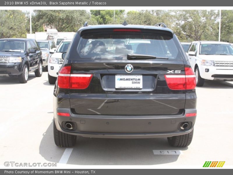 Black Sapphire Metallic / Tobacco 2010 BMW X5 xDrive30i