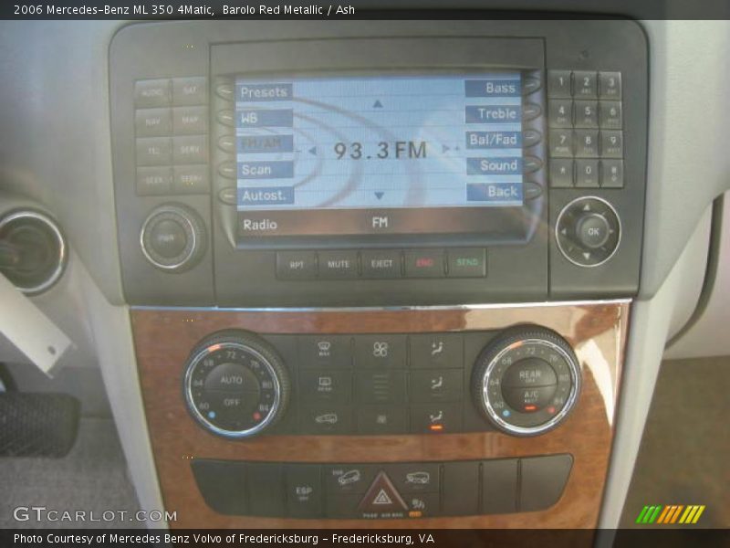 Barolo Red Metallic / Ash 2006 Mercedes-Benz ML 350 4Matic