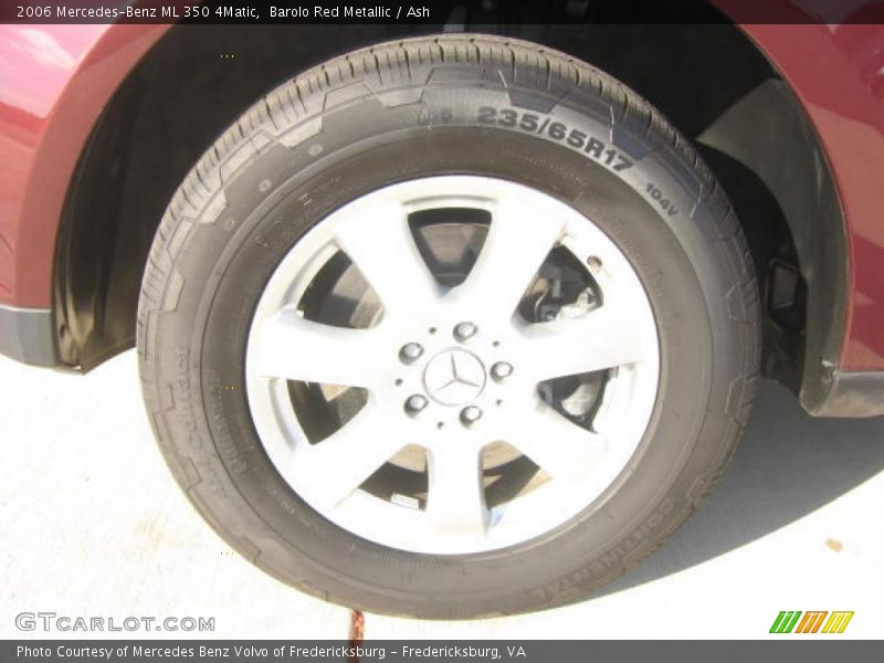 Barolo Red Metallic / Ash 2006 Mercedes-Benz ML 350 4Matic