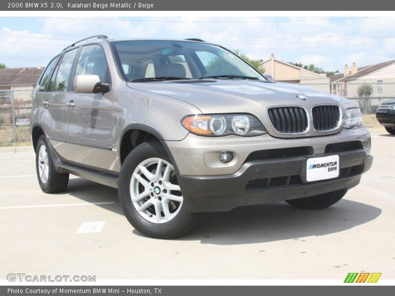 Kalahari Beige Metallic / Beige 2006 BMW X5 3.0i