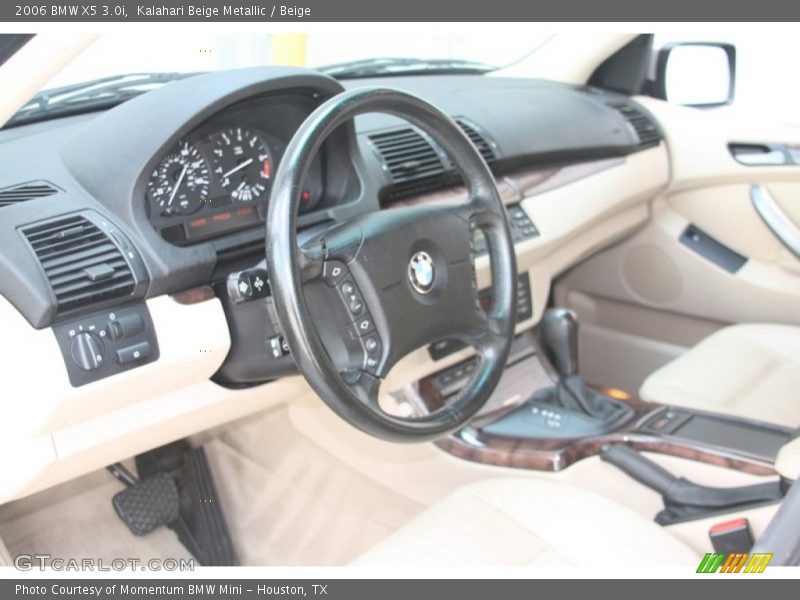 Kalahari Beige Metallic / Beige 2006 BMW X5 3.0i