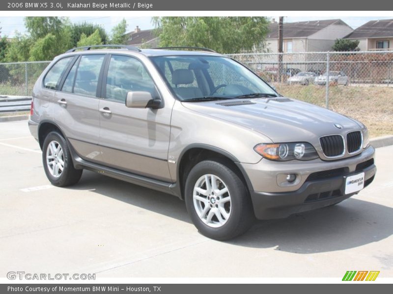 Kalahari Beige Metallic / Beige 2006 BMW X5 3.0i