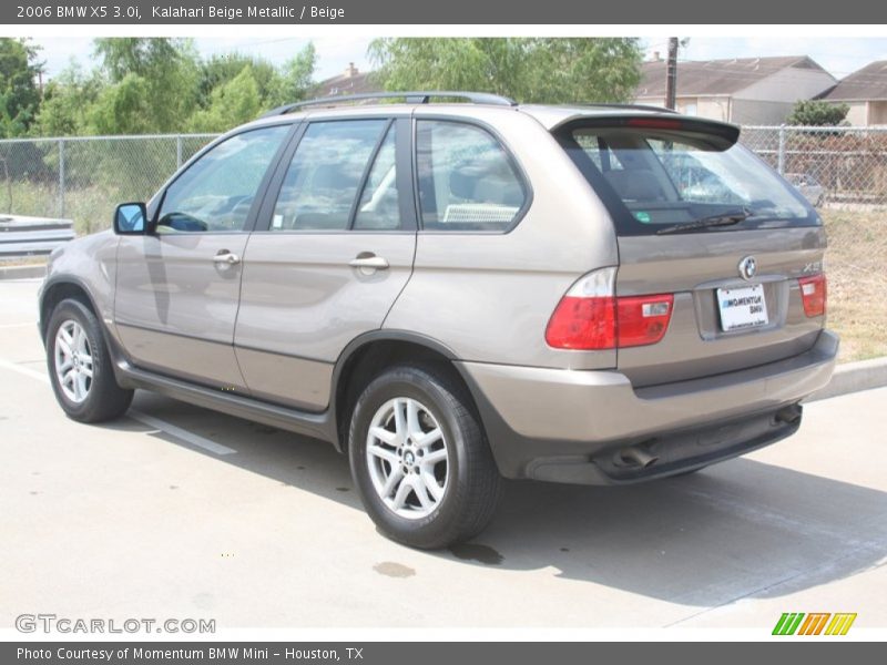 Kalahari Beige Metallic / Beige 2006 BMW X5 3.0i