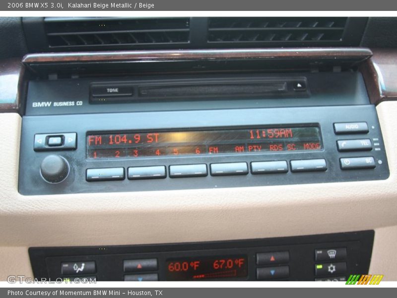 Kalahari Beige Metallic / Beige 2006 BMW X5 3.0i