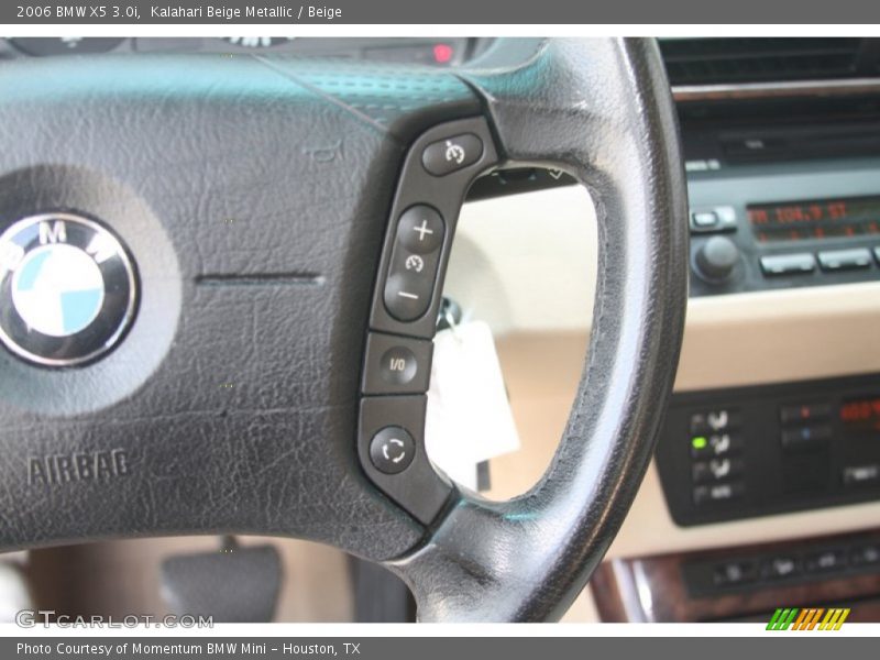 Kalahari Beige Metallic / Beige 2006 BMW X5 3.0i