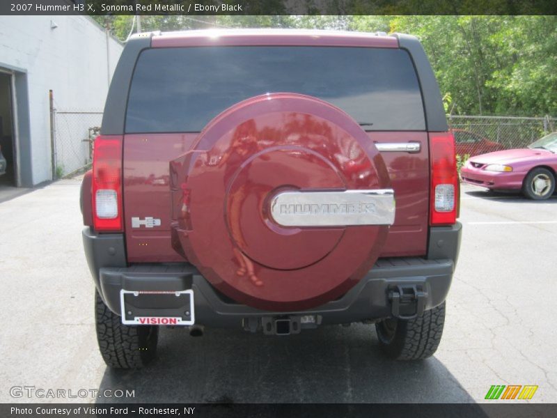 Sonoma Red Metallic / Ebony Black 2007 Hummer H3 X