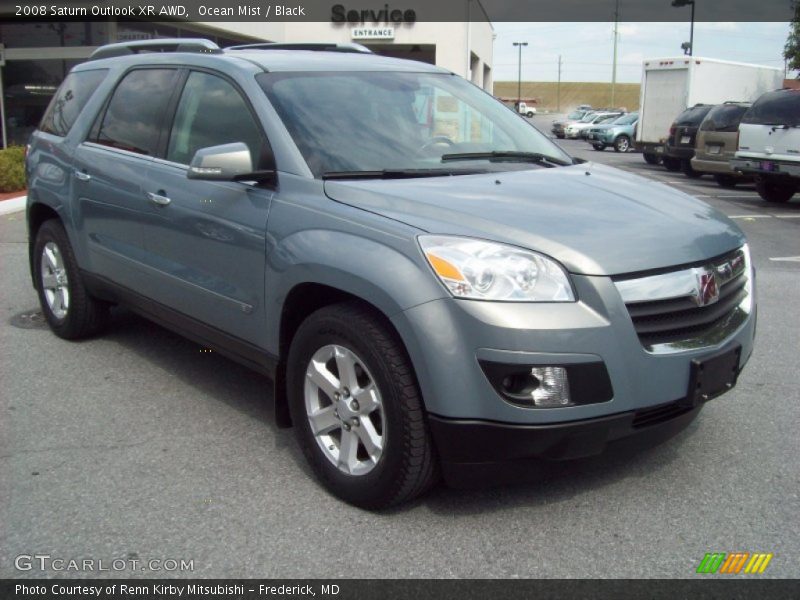 Ocean Mist / Black 2008 Saturn Outlook XR AWD
