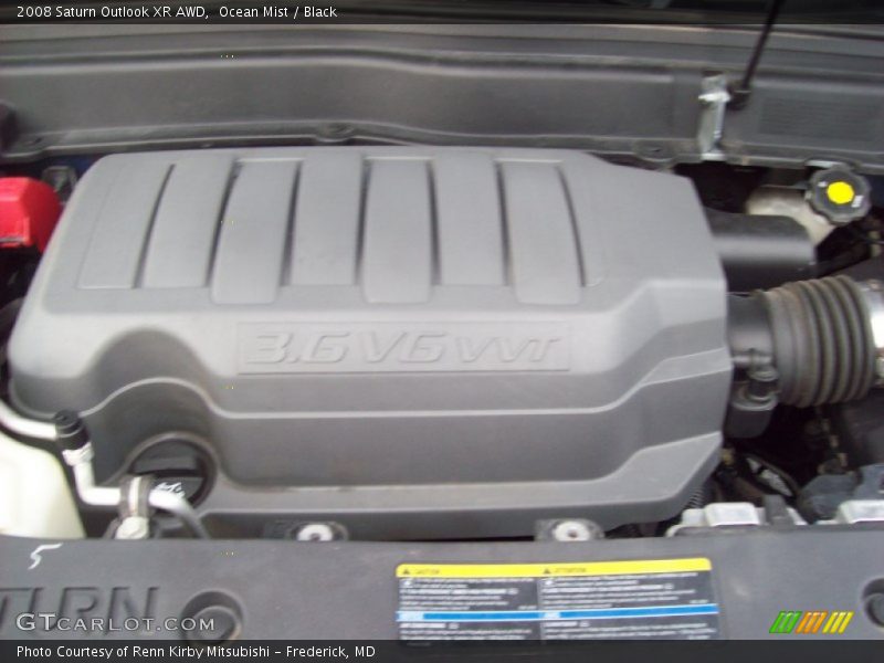 Ocean Mist / Black 2008 Saturn Outlook XR AWD