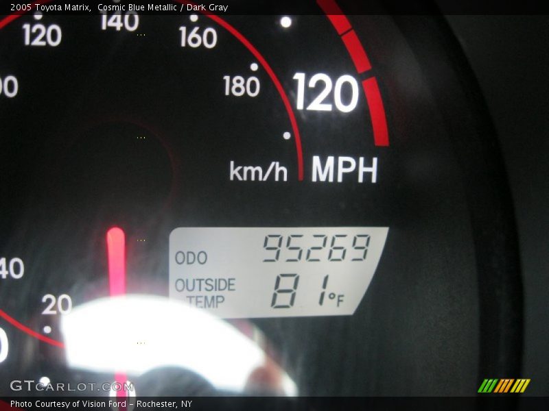 Cosmic Blue Metallic / Dark Gray 2005 Toyota Matrix